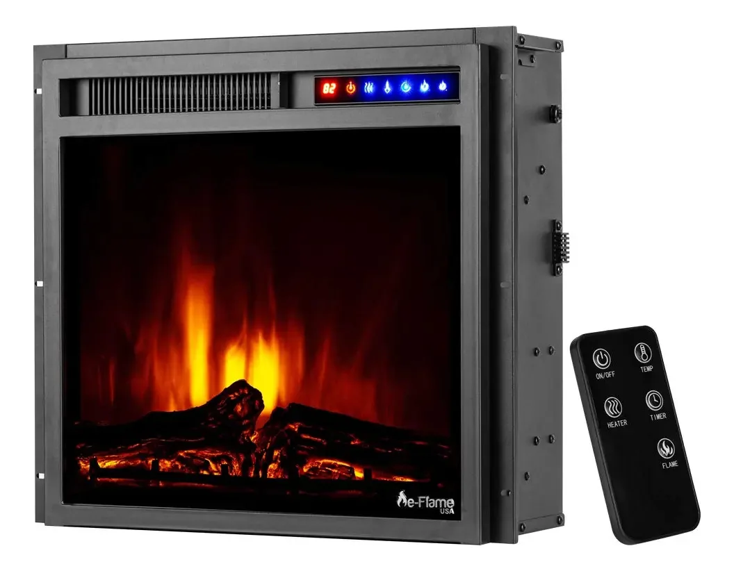Fogão elétrico LED e-Flame Usa Montana 19 x 18 polegadas