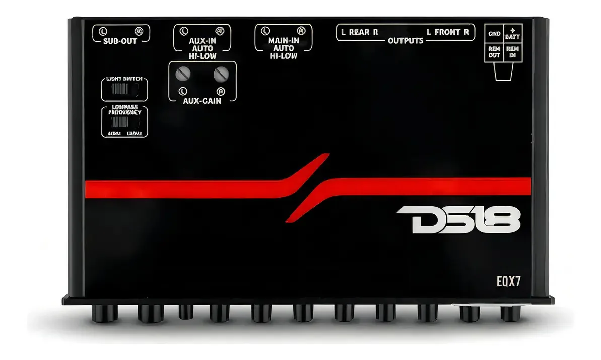 Equalizador de 7 bandas Ds18 Eqx7 de 8 Vts - excelente fidelidade
