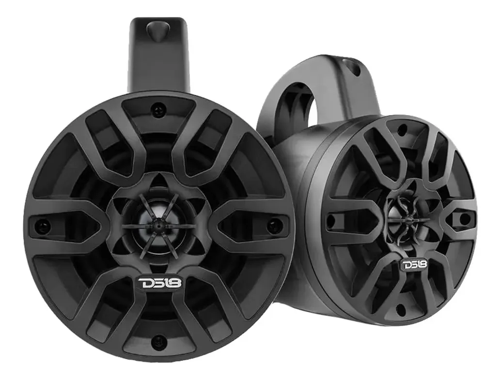 Ds18 Hydro - Alto-falantes de Torre para Wakeboard de 4 Polegadas, 300 W, Preto