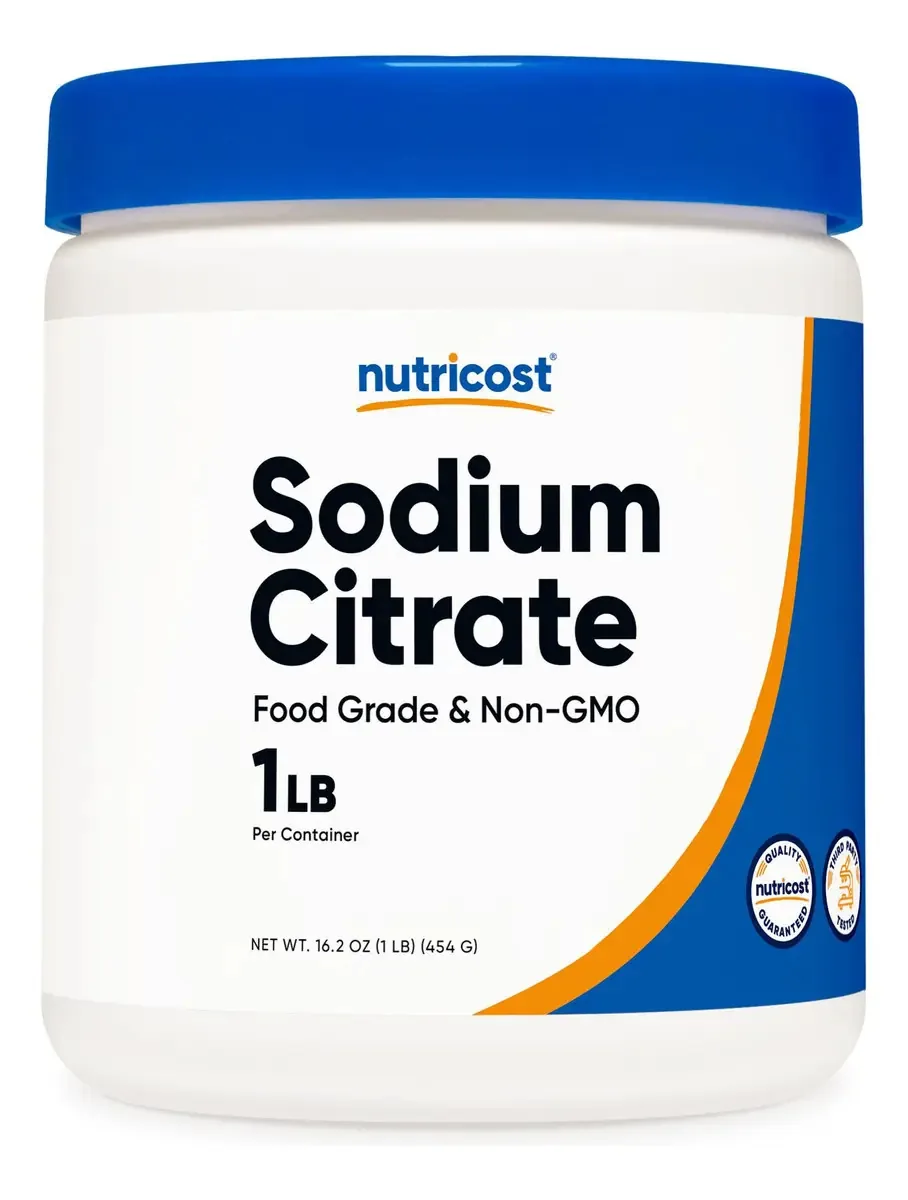 Citrato De Sódio Em Pó Nutricost 454g (454ml) Food Grade Non