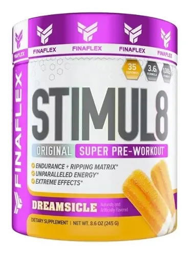 Pré-treino Stimul8 Finaflex - 35 serviços de sabor Dreamsicle