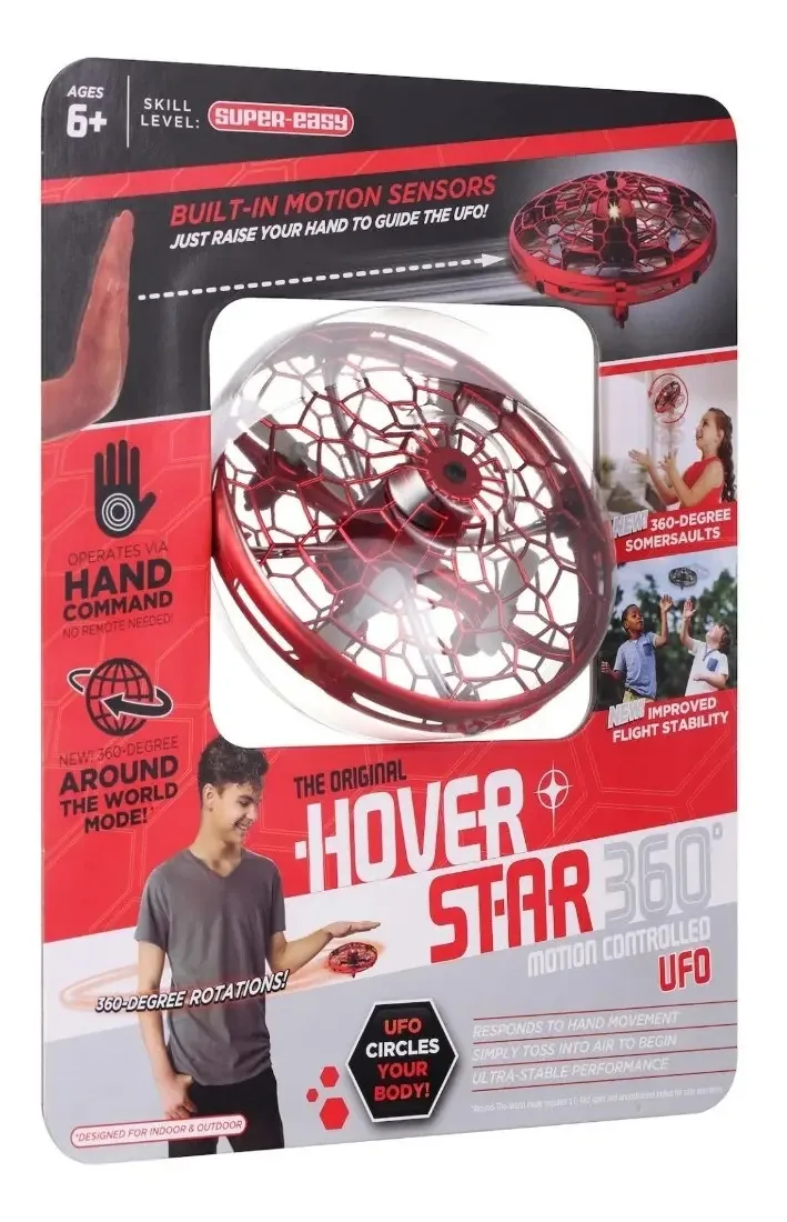 OVNI de controle de movimento Red Hover Star