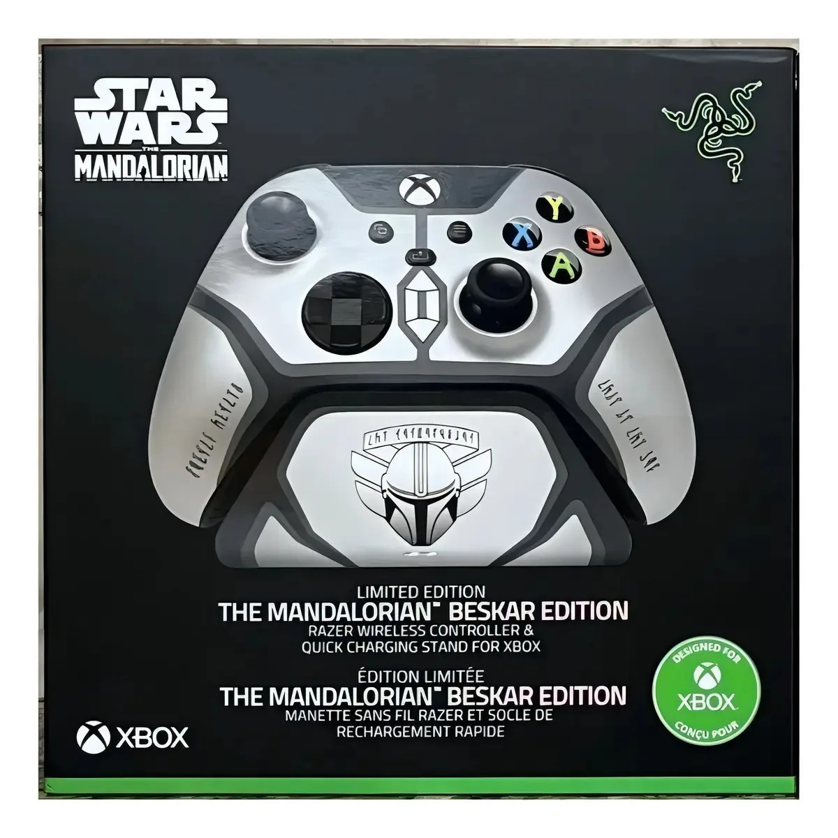 Controle Xbox Razer Mandalorian & Quick Charging Stand