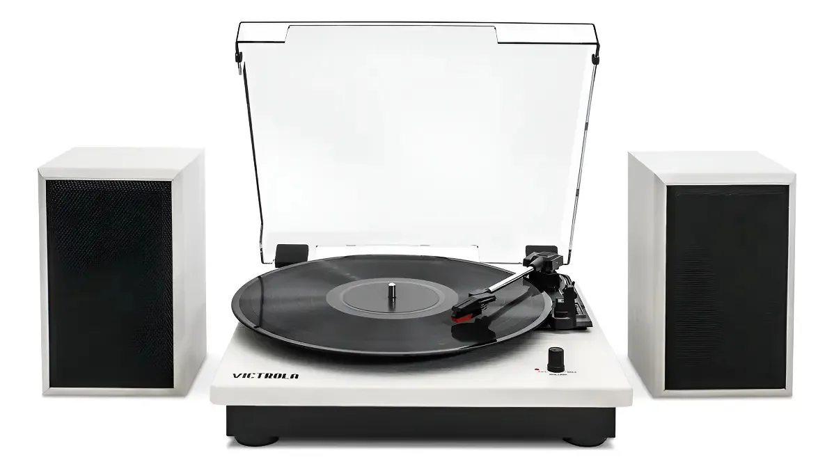 Alto-falantes Tornamesa | Equipamento de áudio Bluetooth | Alto-falantes Victrola - Branco