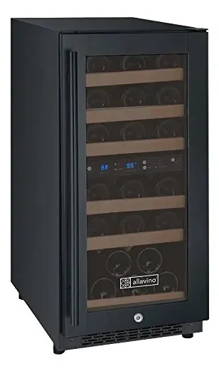 Allavino VSWR30-2Br20 - Refrigerador de vinho, 30 garrafas, C