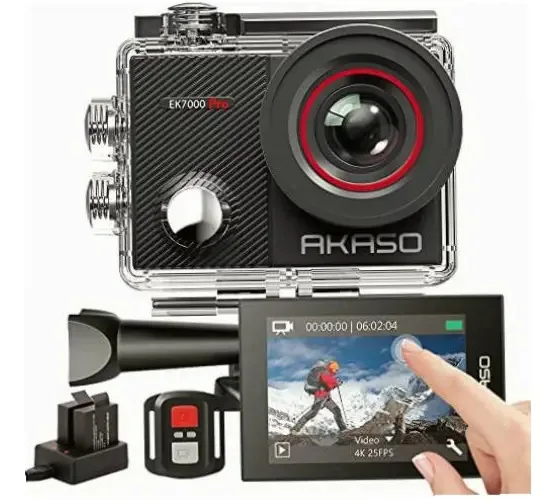 Câmera de vídeo preta Akaso 634425