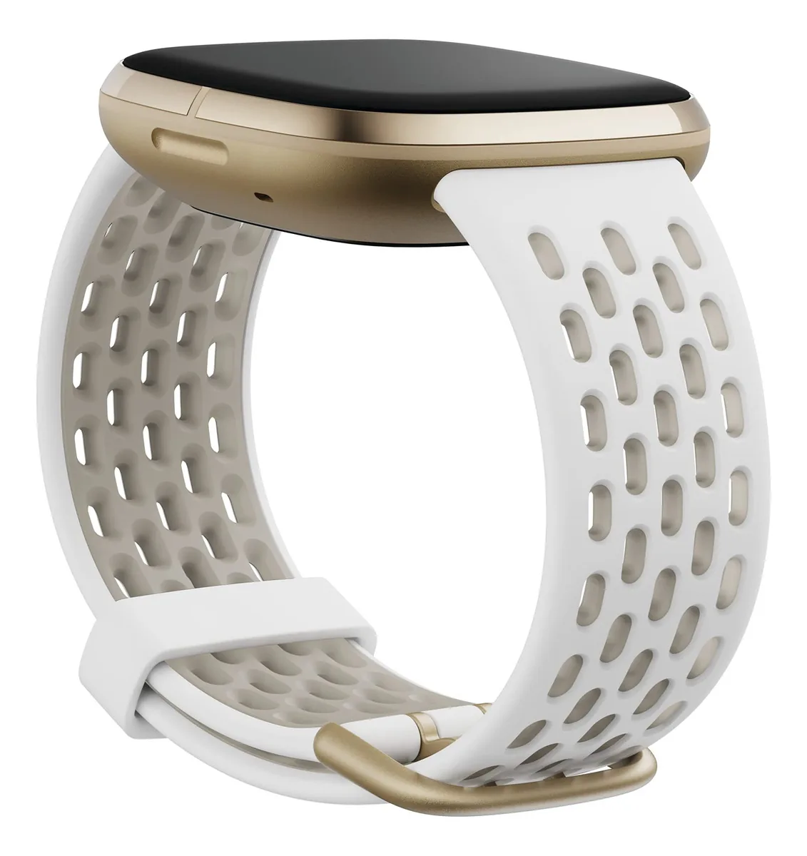 Pulseira de Acessórios para Fitbit Sense e Fitbit Versa 3, Produto, Esportiva, Branco/branco Lunar, Grande