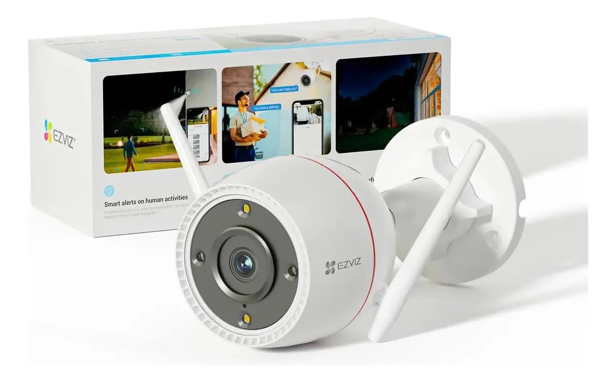 Alertas de voz personalizados do Ezviz, câmeras externas 2k P