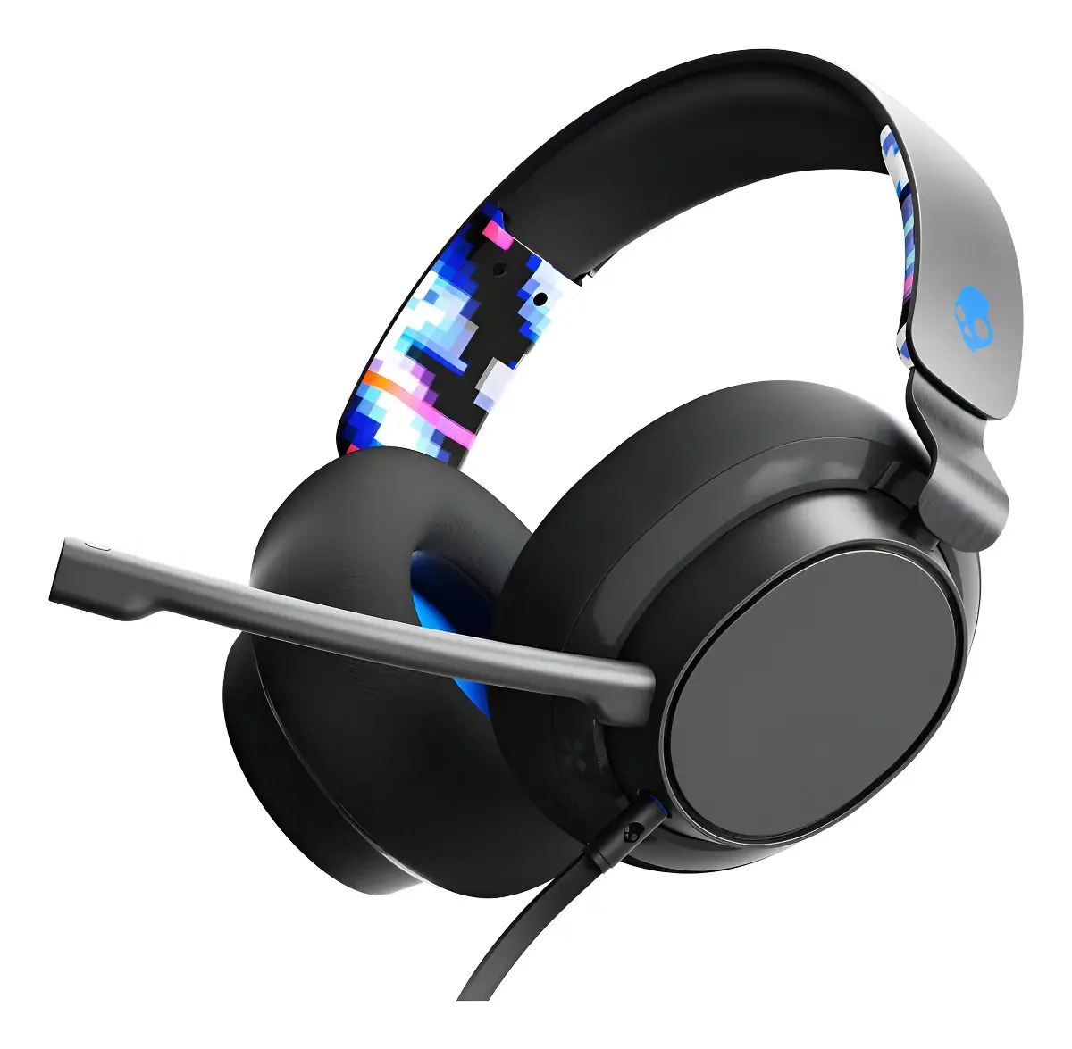 Headset Gamer Skullcandy Slyr Multiplataforma para Jogos e Chamadas Preto e Azul Digi-Hype