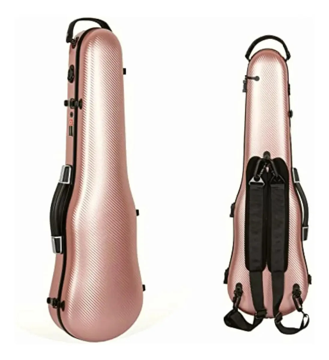 Estojo de policarbonato Crossrock CRF4020Svrg para violinos cor ouro rosa