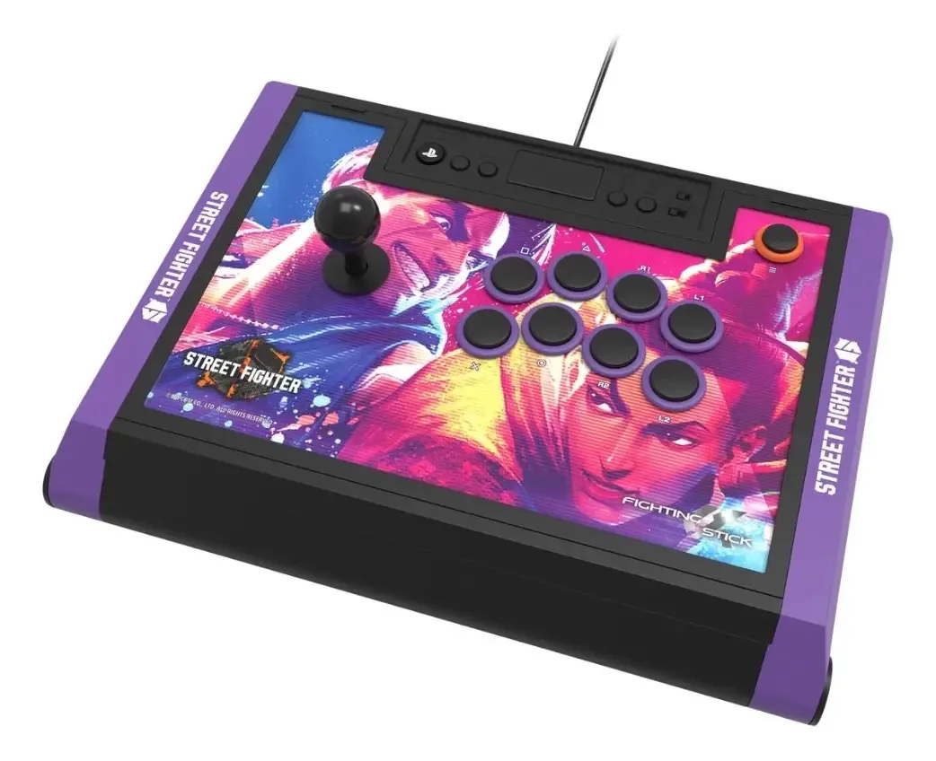 Controle Arcade Hori Alpha Street Fighter 6 Para Ps5 Ps4 Pc Preto