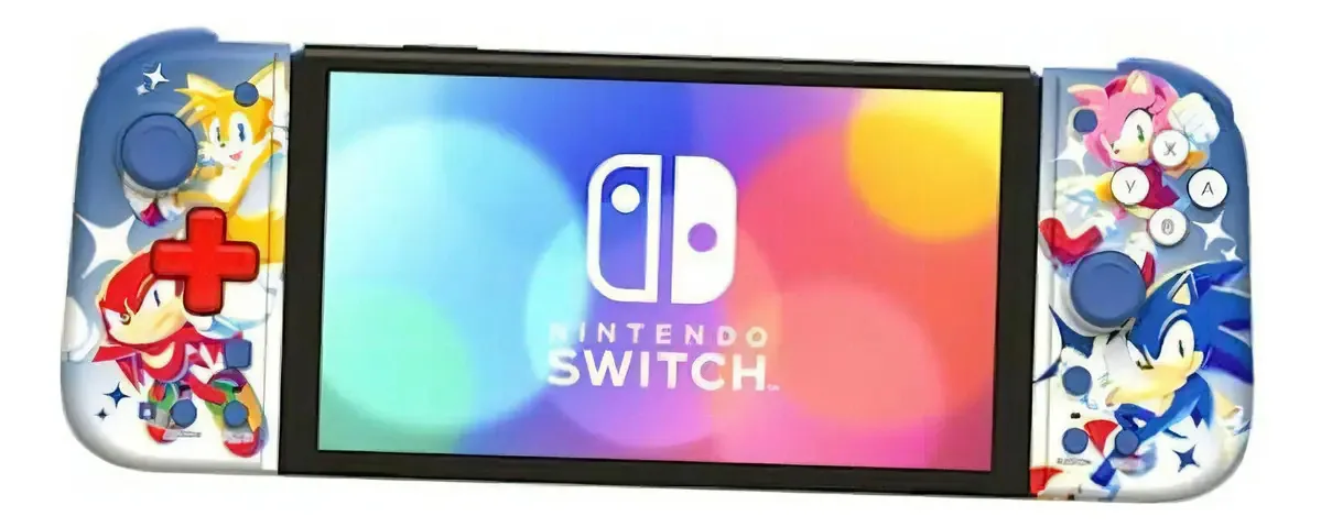 Controlador Hori Compact Split Pad (sônico) para Nintendo