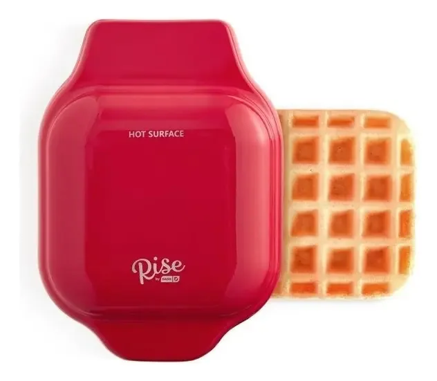 Máquina de waffles vermelha