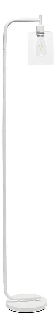 Candeeiro de chão branco Simple Designs Lf2009 What