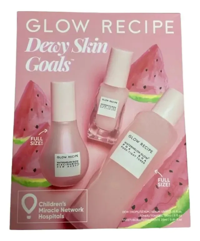 Kit de cuidado com a pele Glow Recipe Hidratante Kit - 6 peças