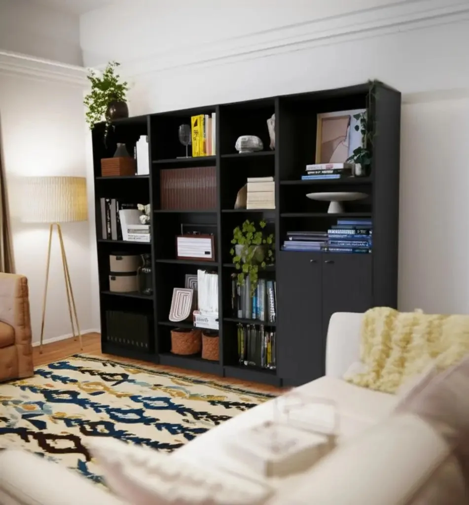 Combinação Easy Home Library, cor wengé