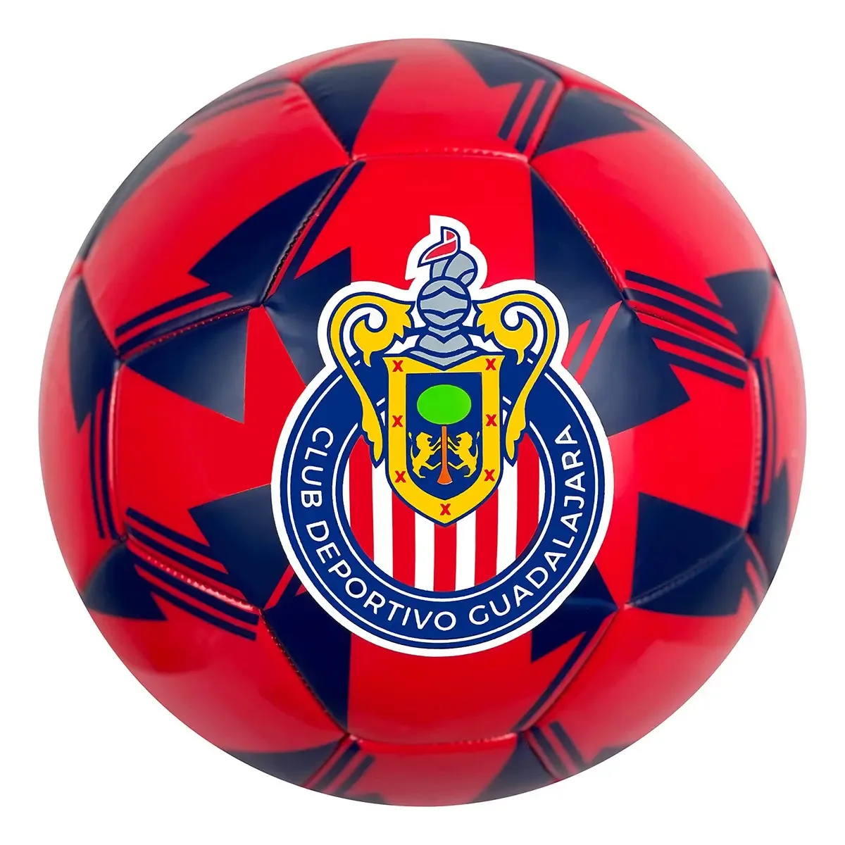 Bola de futebol Chivas (tamanho 4), bola de futebol com L. Cor vermelha