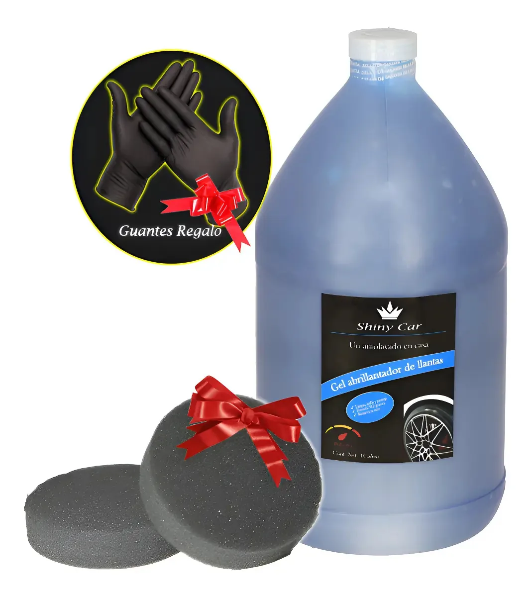 Hidratante de pneus Galon Blue Gel Blue Concentrado Azul