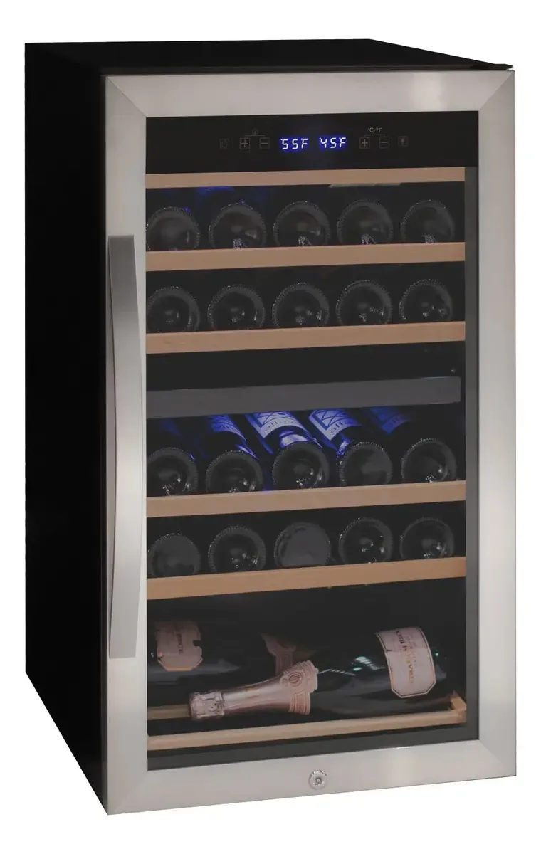 Refrigerador de vinho Allavino KWR28d-2SR, 28 garrafas, aço