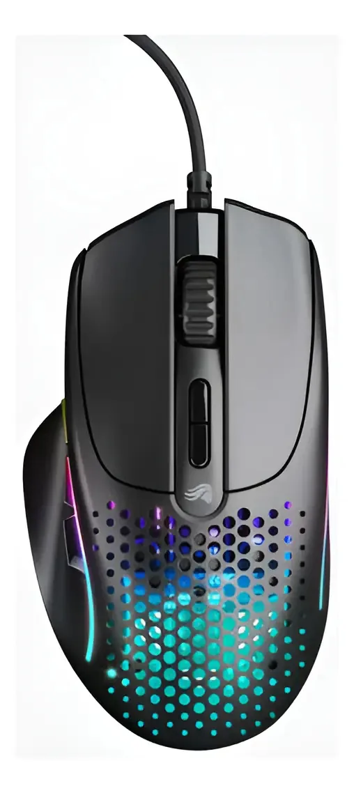 Mouse Gamer Glorious Model I 2 RGB Preto, Óptico com 9 Botões e Fio