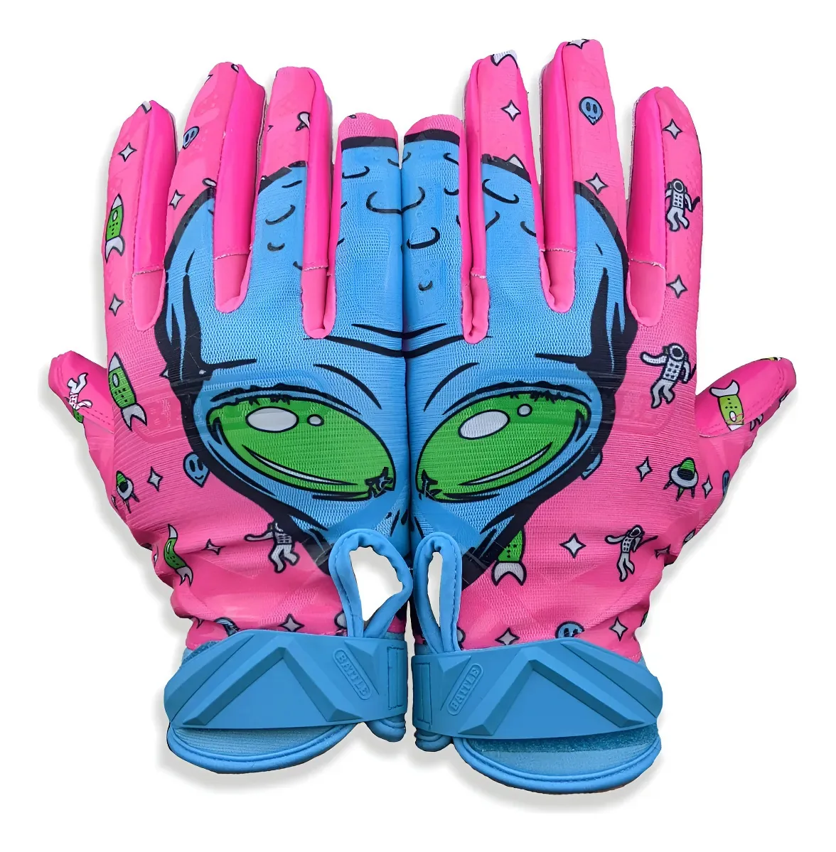 Battle Sports - Luvas de futebol para crianças com receptor rosa