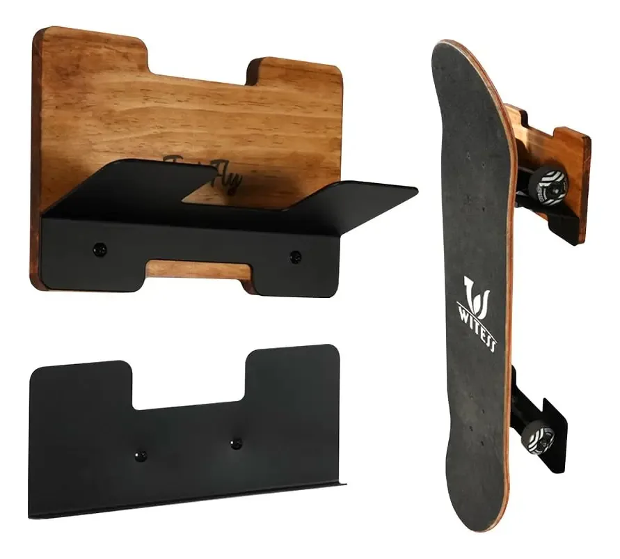 J Jackcube Design Mka - Rack de armazenamento de parede. Cor Preto, Madeira