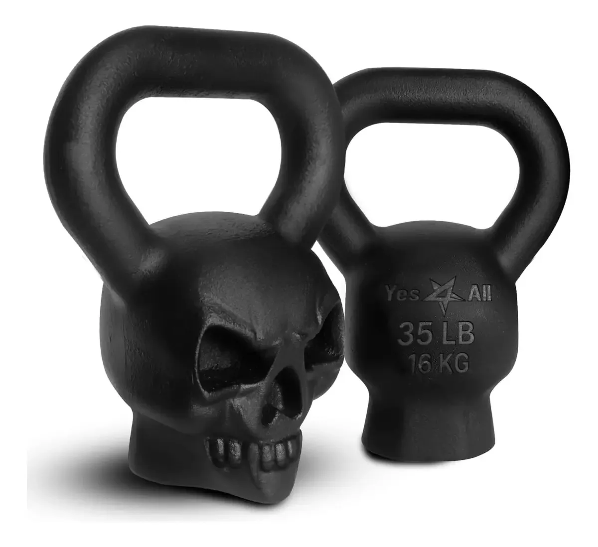 Kettlebell de ferro fundido para treinamento de força