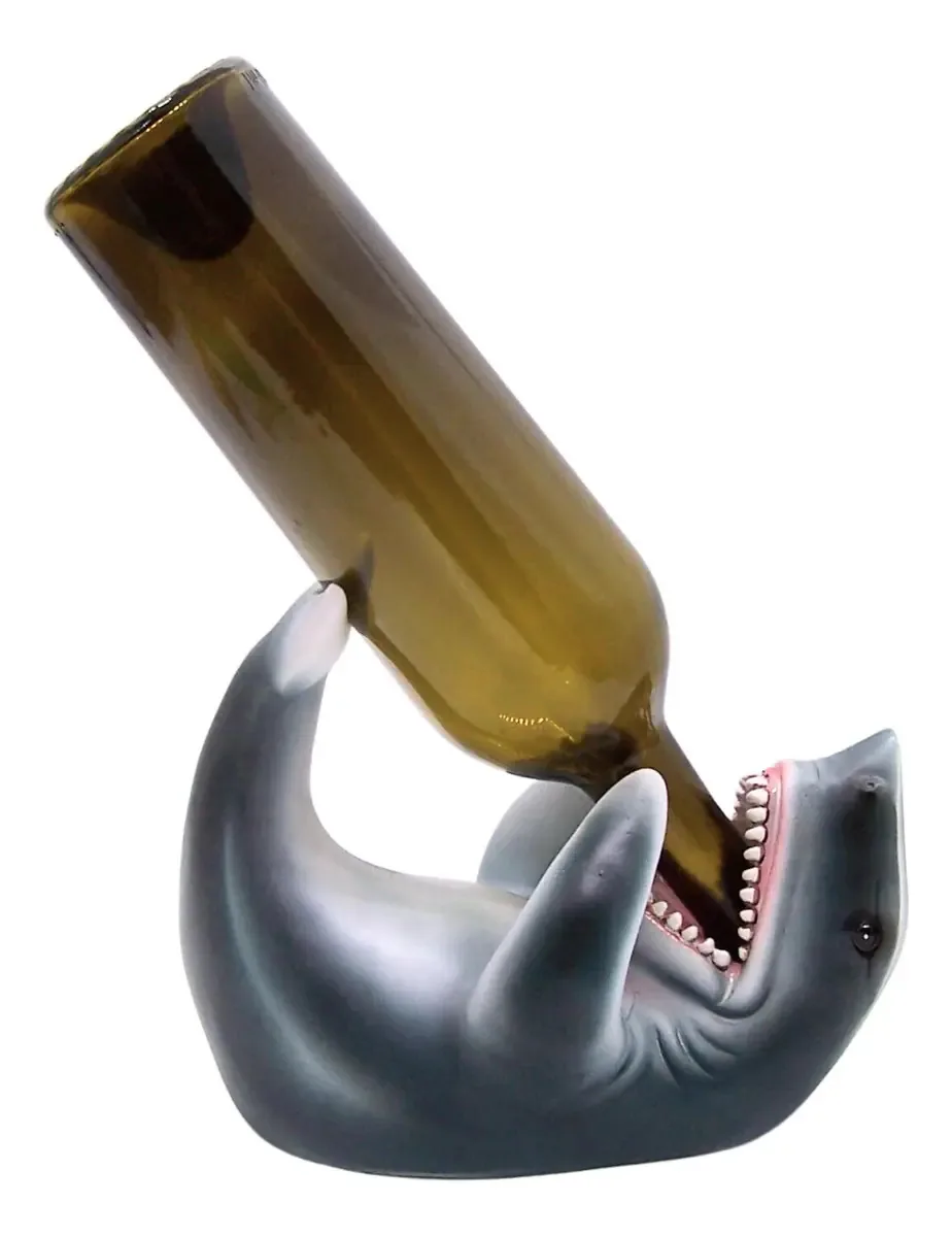 Suporte para garrafas de vinho Tiburon, decoração exclusiva de