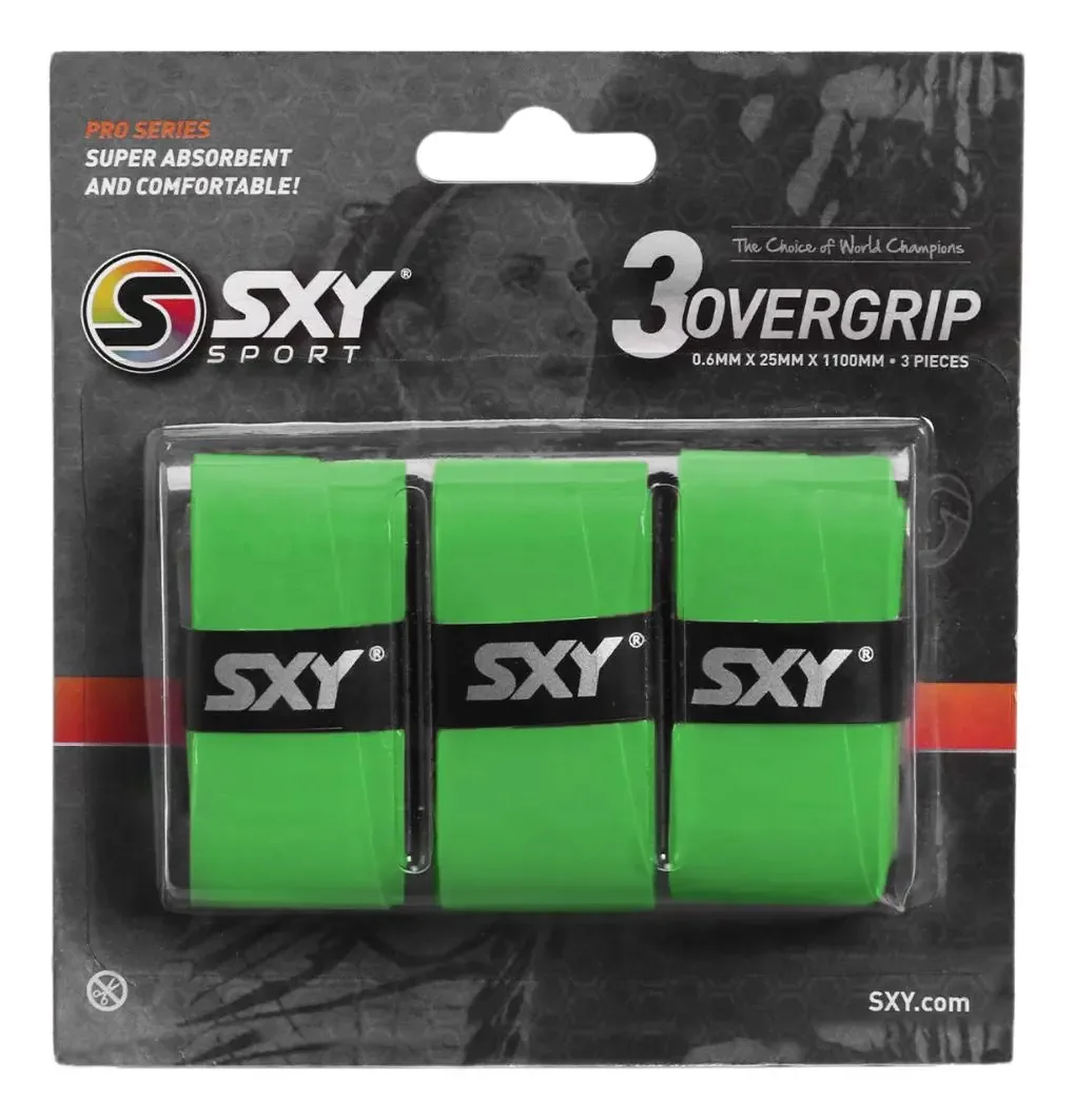 Overgrip Sexy Pro Serie Com 03 Unidades Verde