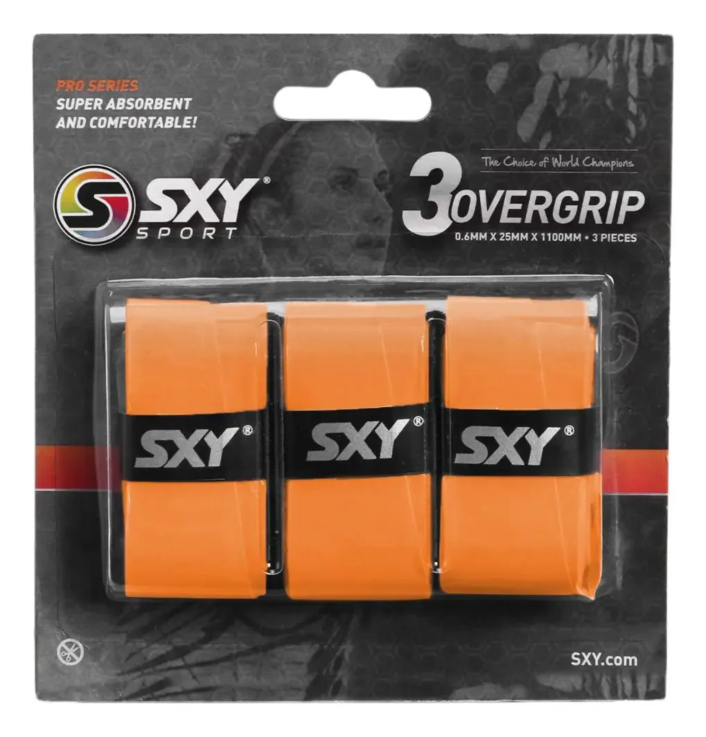 Overgrip Sexy Pro Serie Com 03 Unidades Laranja