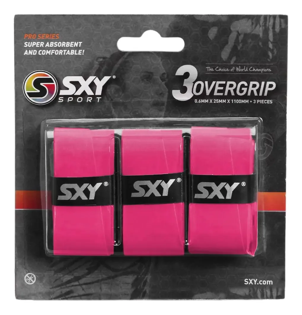 Overgrip Sexy Pro Serie Com 03 Unidades Rosa