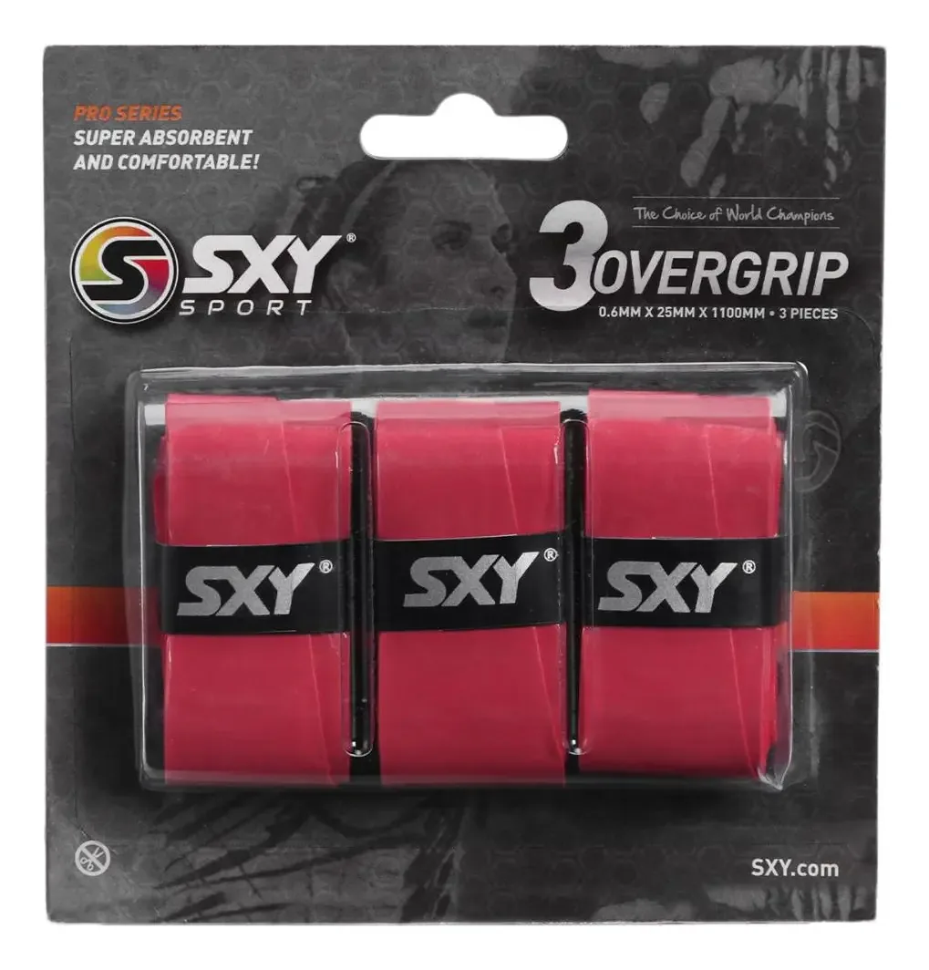 Overgrip Sexy Pro Serie Com 03 Unidades Vermelho