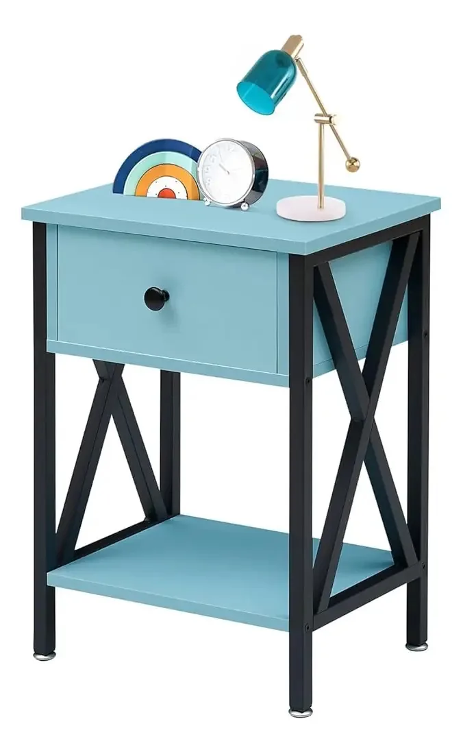 Mesa de cabeceira Vecelo para quarto, mesas de cabeceira modernas