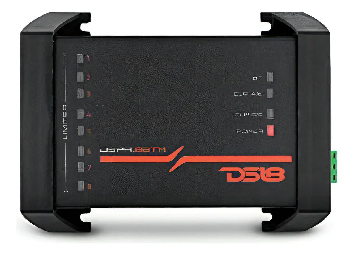 Ds18 Dsp4.8btm Processador De Som Digital Com Entrada De 4 Canais E Saída De 8 Canais Com Conectividade Bluetooth, Resistente À Água