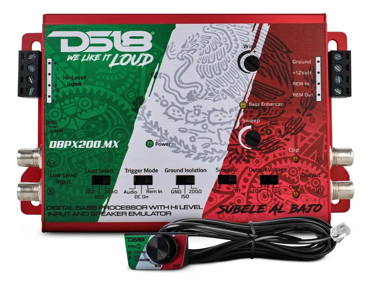 Processador de baixo digital Ds18 Dbpx200 com conversor