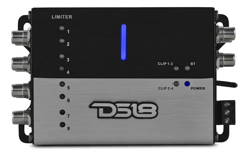 Dps Ds18 i48DSP 4 entradas/8 saídas com Bluetooth preto com cinza