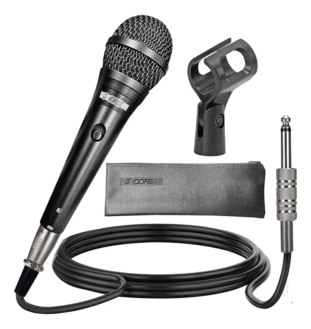 Microfone vocal dinâmico profissional de 5 núcleos Microfone portátil
