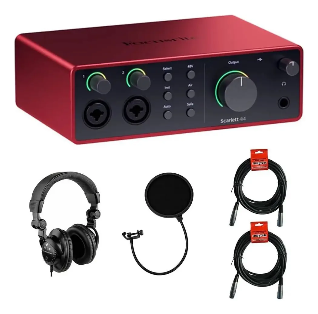 Interface Focusrite Scarlett 4i4 (4ª geração) Pa USB-C
