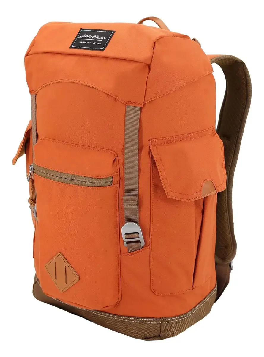 Mochila Eddie Bauer Bygone com bolsos externos e capa