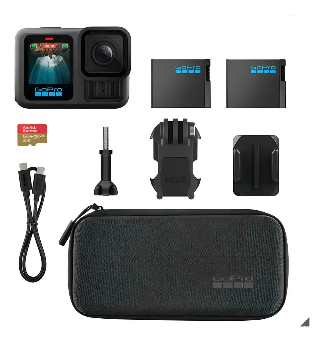 Gopro Hero 13 Black Bundle E Acessórios 128 Gb Preta Preto