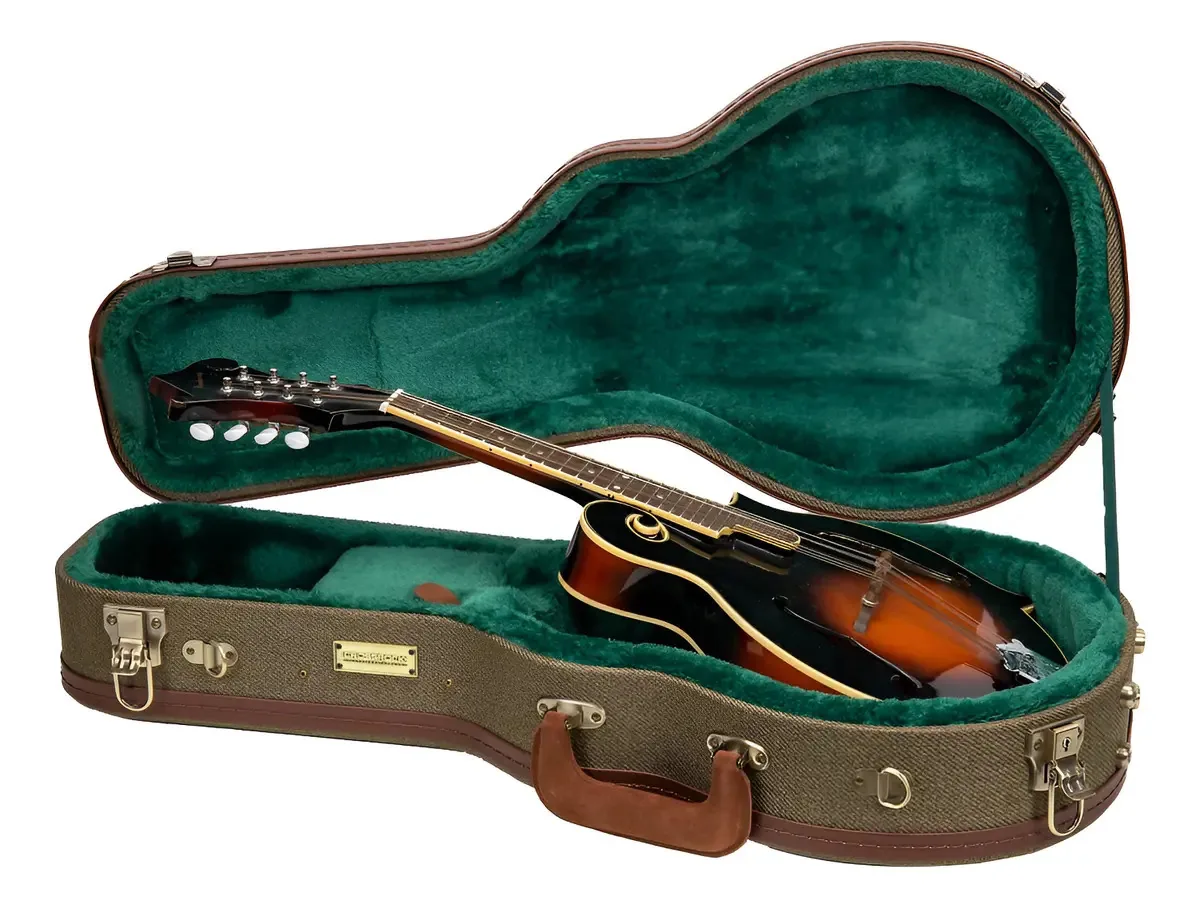 Crossrock Master Series F-style - Estojo para bandolim |. Cor verde oliva