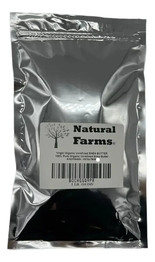 Natural Farms Manteiga De Karité Virgem Orgânica Não Refinada