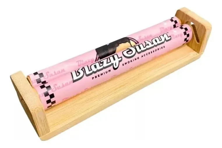 Máquina de enrolar bambu Blazy Susan King Size rosa