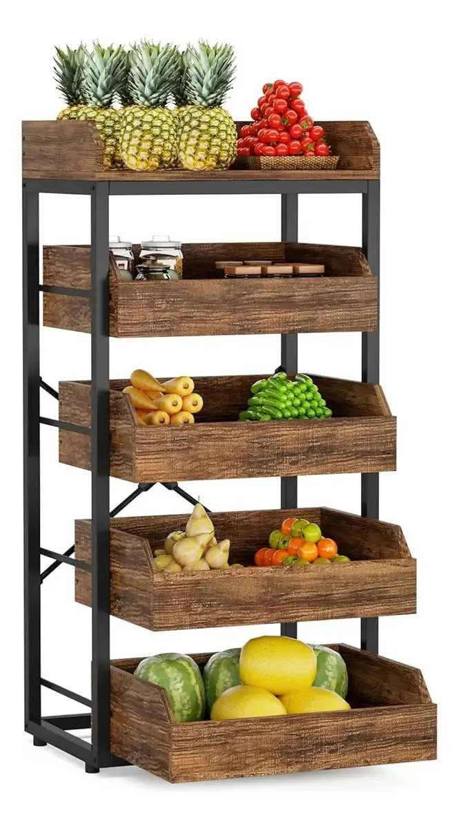 Pequena cesta de armazenamento de frutas e vegetais