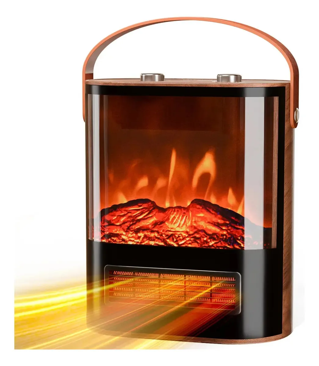 Aquecedor Elétrico de Lareira Falsa Portátil 1500 W 3d