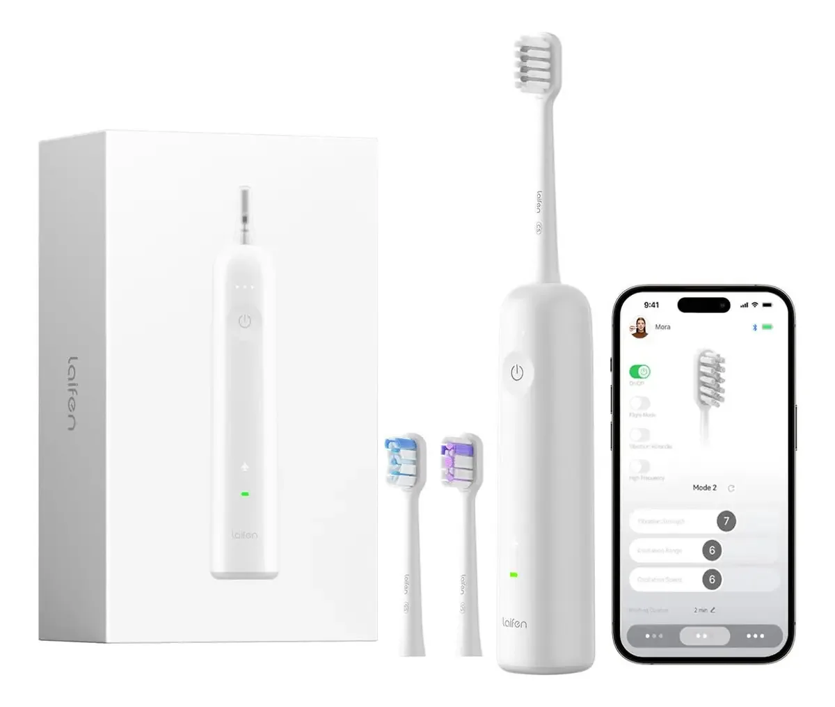 Escova De Dentes Eletrica Laifen Wave Oscillation & Vibratio