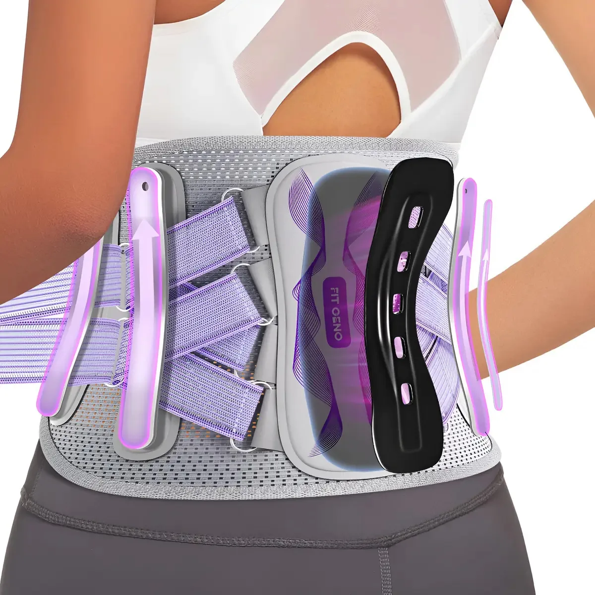 Suporte para as costas Fit Geno para mulheres com dores nas costas