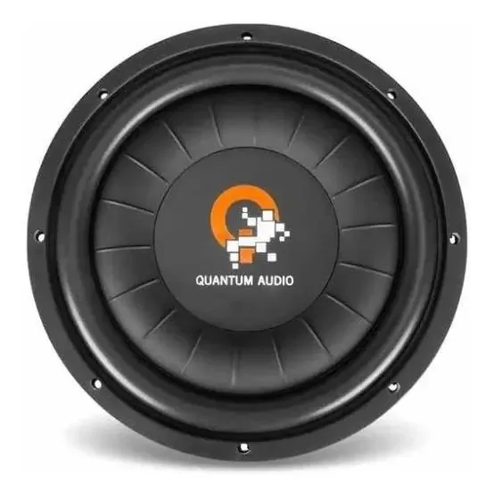 Subwoofer preto plano Quantum 12