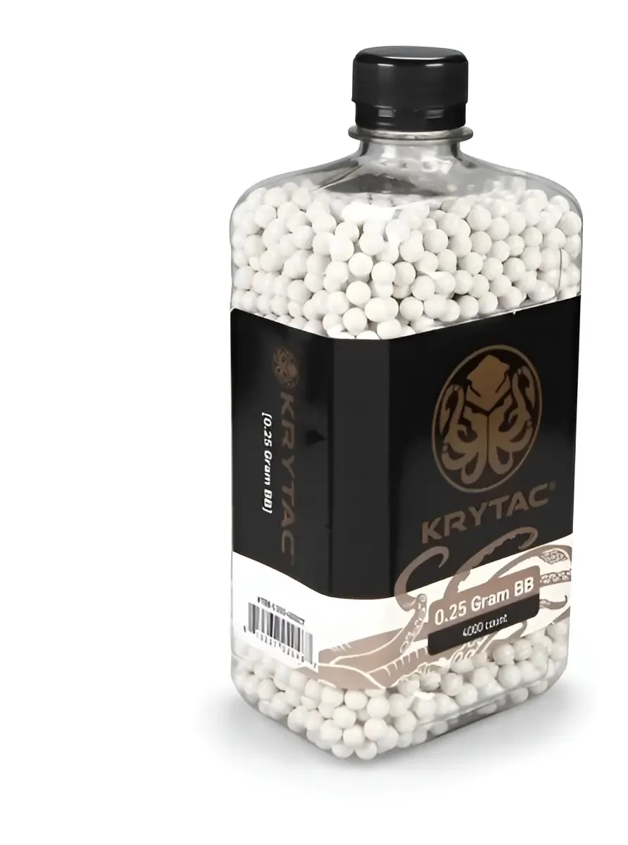 Munição Airsoft Esferas Bbs 0.25g Krytac - Com 4000un