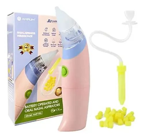 Aspirador nasal operado por bateria Amplim para bebês com ventosa Manu